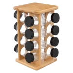 Stojak na przyprawy obrotowy z 16 słoiczkami - 5five