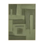 Reliefowy obraz na płótnie 120x90, khaki - Pomax