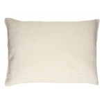 Poduszka dekoracyjna lniana Alpha Basics 70x50, ivory - Pomax