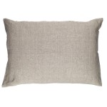 Poduszka dekoracyjna lniana Alpha Basics 70x50, natural - Pomax