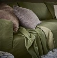 Koc z wełny merino 220x150, zielony - Pomax