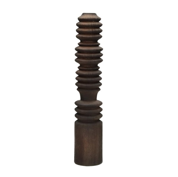 Candle holder Pretty L terracotta raffia - Bazar Bizar