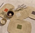 Podkładki na stół z trawy morskiej Quadri Olive 50x35, 2 szt - Pomax