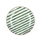 Talerze deserowe porcelanowe Mykonos zielone, 4 szt - Pomax