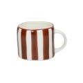 Małe kubki porcelanowe z uchem Mykonos 115 ml rust, 6 szt - Pomax