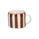 Małe kubki porcelanowe z uchem Mykonos 115 ml rust, 6 szt - Pomax