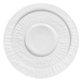 Talerze deserowe porcelanowe z nieregularnym wzorem Leggero białe, 4 szt - Pomax