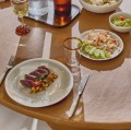 Talerze deserowe z porcelany Biscotti greige, 4 szt - Pomax