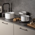 Garnek nieprzywierający z powłoką ceramiczną Eva Trio White Line 3.8L - Eva Solo