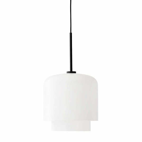 Szklana lampa wisząca Megumi Ø18, opal czarny - PLEASE WAIT to be SEATED