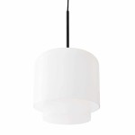 Szklana lampa wisząca Megumi Ø28, opal czarny - PLEASE WAIT to be SEATED