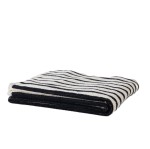 Ręcznik kąpielowy frotte w paski Bonnie Black 70x140 cm - Tell Me More