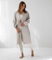 Szlafrok lniany Laval L/XL, naturalny - Tell Me More