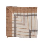 Serwetki materiałowe z lnu Ella Hazelnut Checkered, 4 szt - Tell Me More