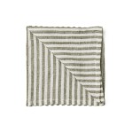Lniane serwetki w paski Leon Seagrass, 4 szt - Tell Me More