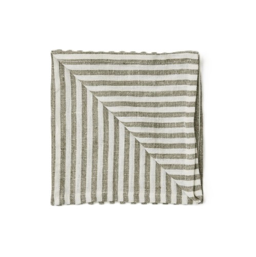 Lniane serwetki w paski Leon Seagrass, 4 szt - Tell Me More