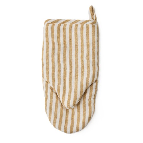 Rękawice do piekarnika w paski len i bawełna Leon Spice, 2 szt - Tell Me More