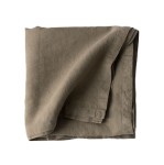 Obrus z miękkiego lnu stone washed 145x270, Olive - Tell Me More