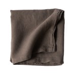 Obrus z miękkiego lnu stone washed 145x270, Taupe - Tell Me More