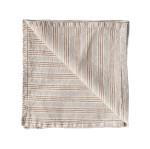 Lniane serwetki na stół z lnu stonewashed Hazelnut stripe, 4 szt - Tell Me More