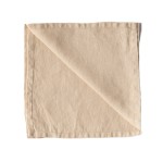 Lniane serwetki na stół z lnu stonewashed Sand, 4 szt - Tell Me More