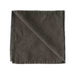 Lniane serwetki na stół z lnu stonewashed Taupe, 4 szt - Tell Me More