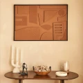 Obraz reliefowy Jilani 3D 60x90, brąz - Atmosphera