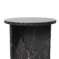 Okrągły stolik z marmuru Verde Black Marble, czarny - Muubs