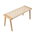 Drewniana ławka z plecionym siedziskiem Seat - Andersen Furniture