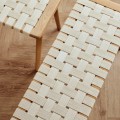 Drewniana ławka z plecionym siedziskiem Seat - Andersen Furniture