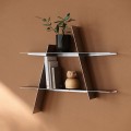 Półka na ścianę metalowa A-Shelf 52x9x46, srebrna stal - Andersen Furniture