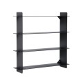 Półka ze stali Division 45x45x10, czarny mat - Andersen Furniture