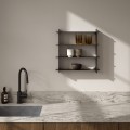 Półka ze stali Division 45x45x10, czarny mat - Andersen Furniture