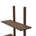 Duża półka ścienna dębowa Essence 70x25x140, Smoked - Andersen Furniture