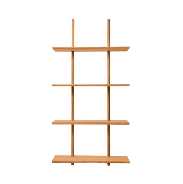 Duża półka ścienna dębowa Essence 70x25x140, Oiled Nature Oak - Andersen Furniture