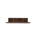 Wąska półka drewniana designerska Pillar 60x15x12, Smoked - Andersen Furniture