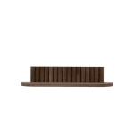 Wąska półka drewniana designerska Pillar 60x15x12, Smoked - Andersen Furniture