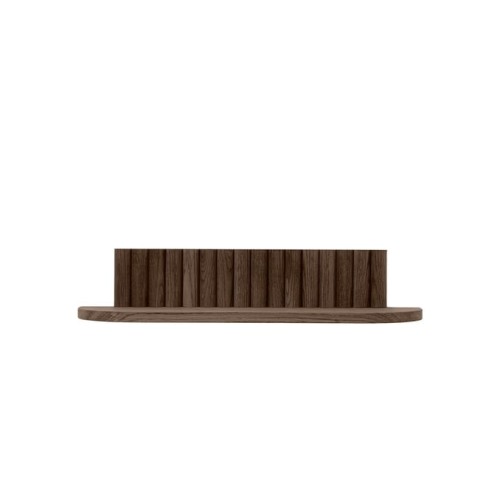 Wąska półka drewniana designerska Pillar 60x15x12, Smoked - Andersen Furniture