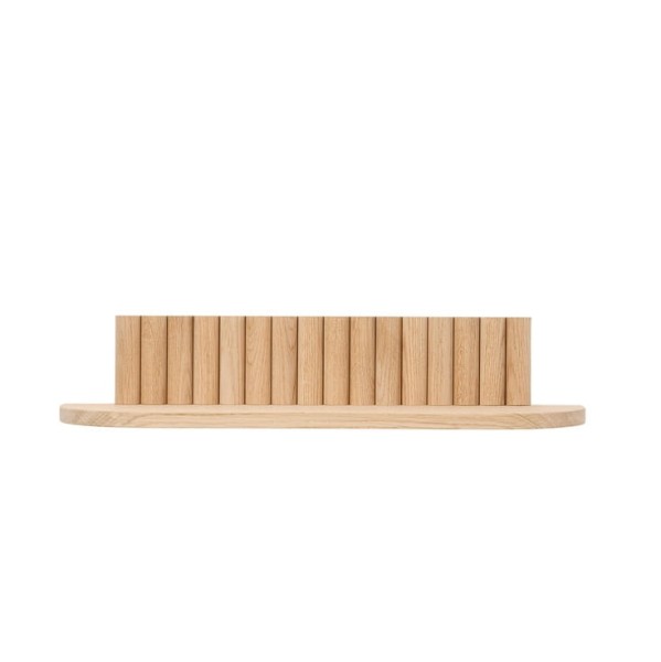 Wąska półka drewniana designerska Pillar 60x15x12, Oak - Andersen Furniture