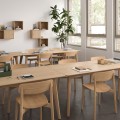 Krzesła drewniane minimalistyczne Anch bielony dąb, 2 szt - Andersen Furniture