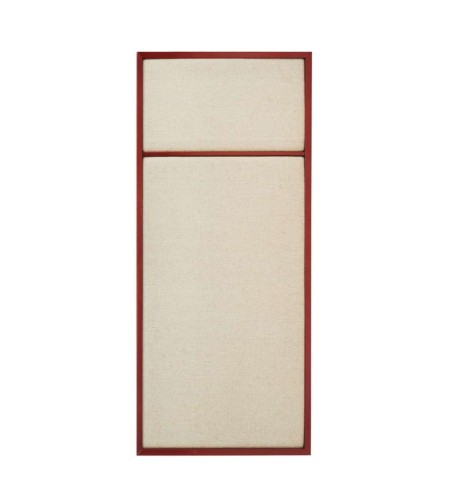 Tablica na notatki Nouveau Pin 27x62, Basque Red Canvas - PLEASE WAIT to be SEATED