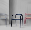 Designerskie krzesło z plecionym siedziskiem Ahm, Navy Blue - PLEASE WAIT to be SEATED