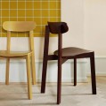 Nowoczesne krzesło drewniane Bondi jesionowe, Fig Purple - PLEASE WAIT to be SEATED