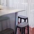 Hoker drewniany Crofton 65, czarny - PLEASE WAIT to be SEATED