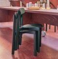 Nowoczesne krzesło drewniane Bondi jesionowe, zielone - PLEASE WAIT to be SEATED