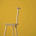Minimalistyczne krzesło drewniane Spade, naturalne - PLEASE WAIT to be SEATED