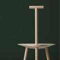 Minimalistyczne krzesło drewniane Spade, naturalne - PLEASE WAIT to be SEATED