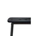 Stołek barowy z jesionowym siedziskiem, Tubby Tube Black 65 - PLEASE WAIT to be SEATED