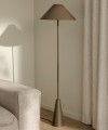 Lampa podłogowa Cannes, brązowa Mocha - Globen Lighting