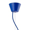 Metalowa lampa wisząca o falującym kształcie Ray 70, niebieska - Globen Lighting